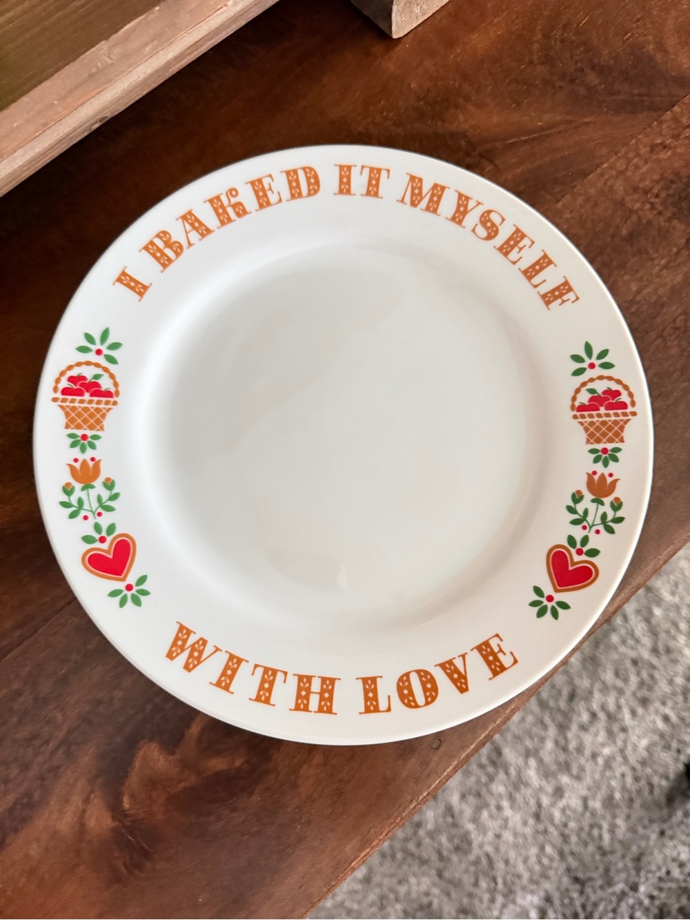 I Baked it myself plate 1982 Avon